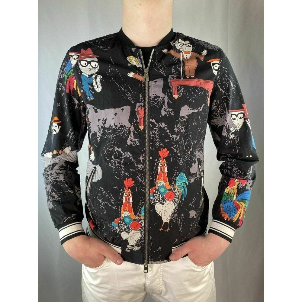 Lim. Edit Dolce & Gabbana Rooster and Cartoon Prin